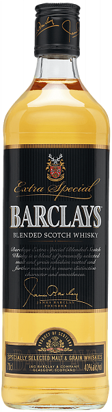 Barclays Blended Scotch Whisky , 0.7л