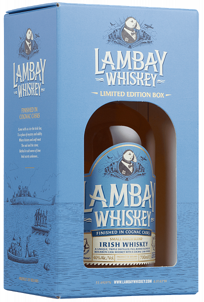 Виски Lambay Small Batch Blend Irish Whiskey 4 y.o. (gift box), 0.7 л