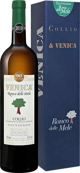 Вино Ronco delle Mele Sauvignon Collio DOC Venica & Venica (gift box), 1.5 л